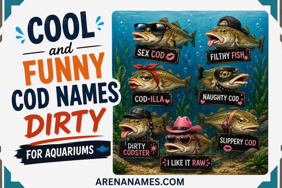 Cool and Funny Cod Names Dirty for Aquariums