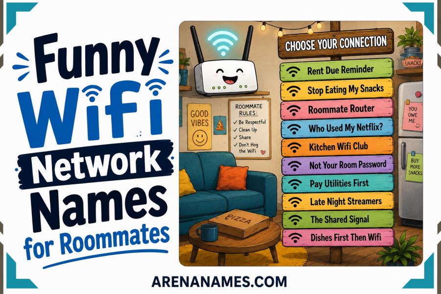 Funny Wifi Network Names for Roommates