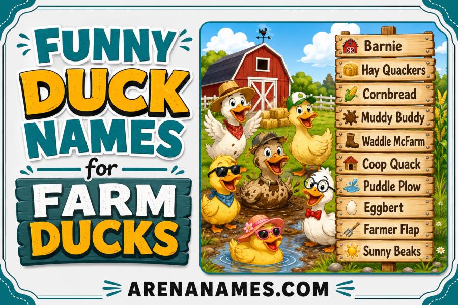 Funny Duck Names for Farm Ducks